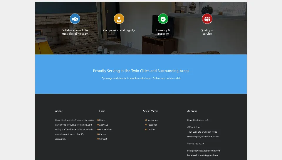 Hope Healthcare Homes LLC